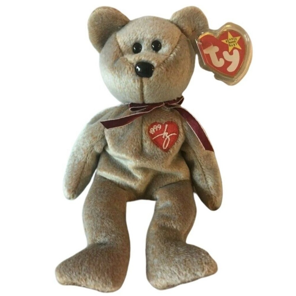 Authentic 1999 Signature Beanie Baby Bear C1
